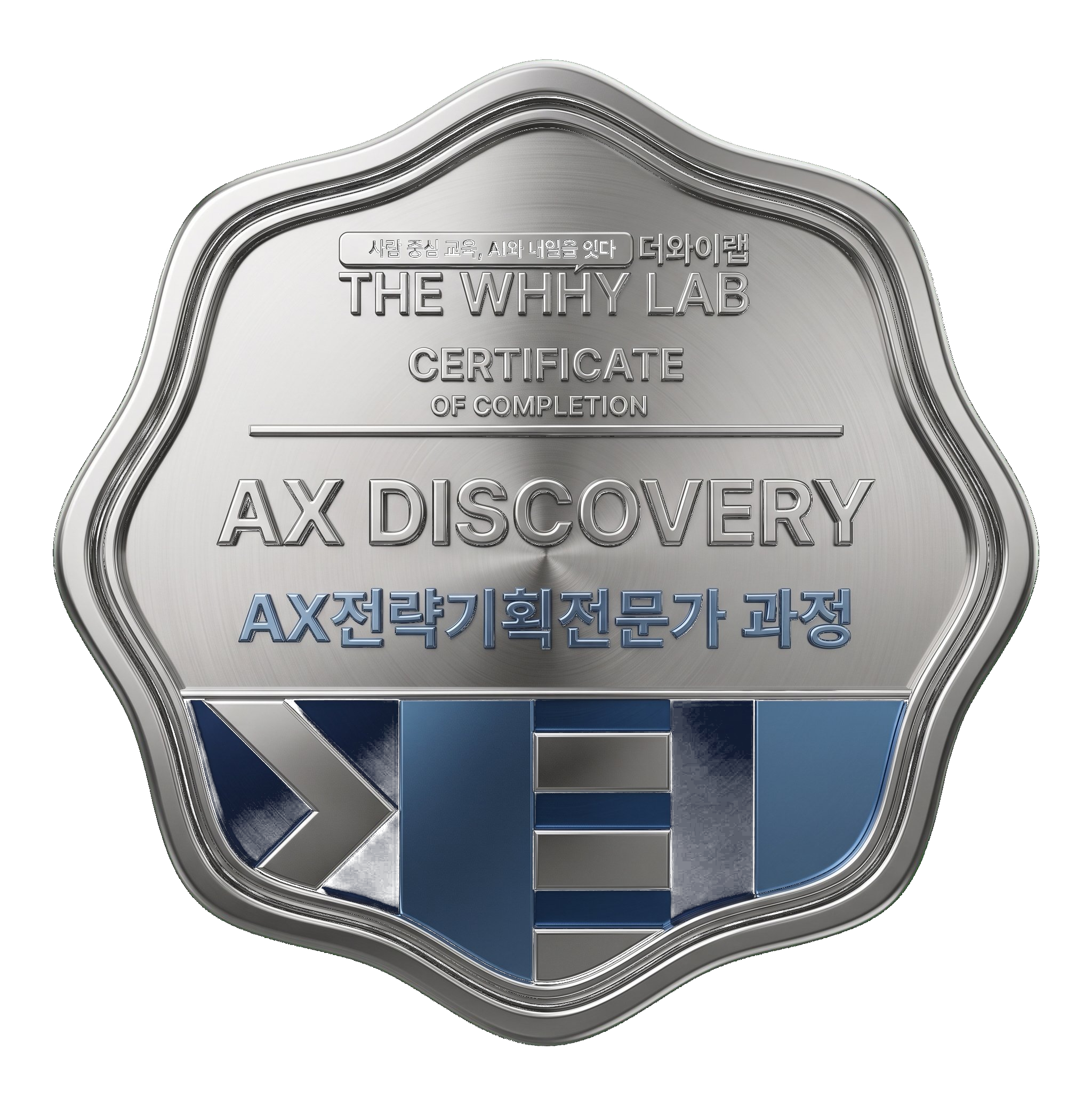 AX Discovery 디지털 배지 — THE WHHY LAB 발급